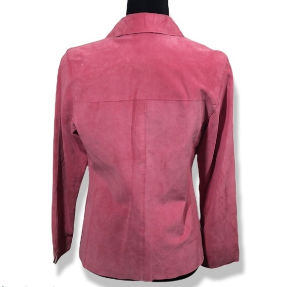 Valerie by Valerie stevens pink jacket 100%suede - Picture 6 of 14